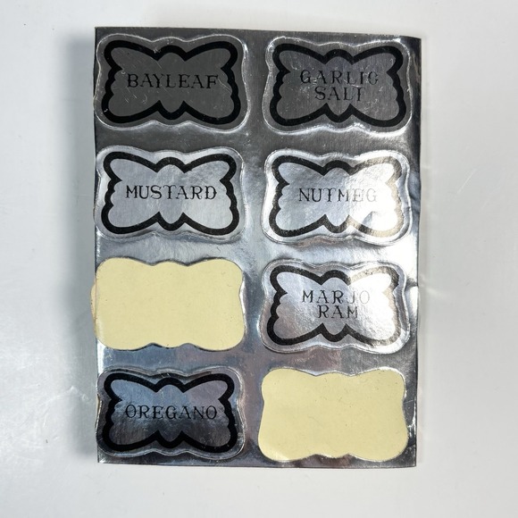 Vtg Two Tier Wall Contemporary Acrylic Gray Spice Rack 6 Spice Bottles - Picture 10 of 11